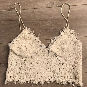 ZARA LACED CROP TOP